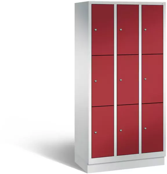armoire multicases,HxlxP 1800x 900x500mm,corps RAL7035,façade RAL3003