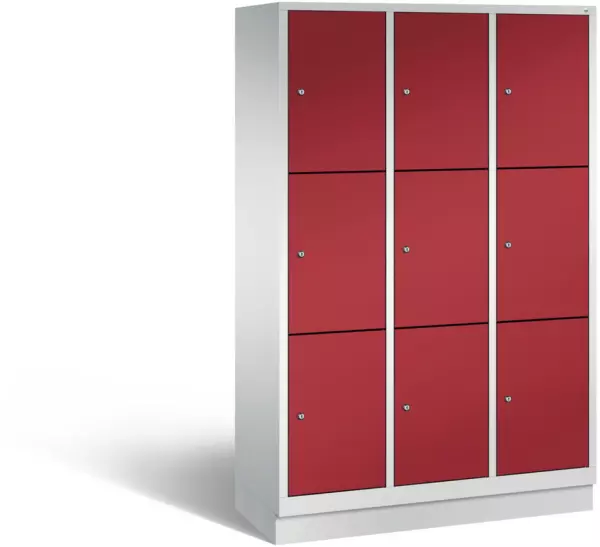 armoire multicases,HxlxP 1800x 1200x500mm,corps RAL7035, façade RAL3003