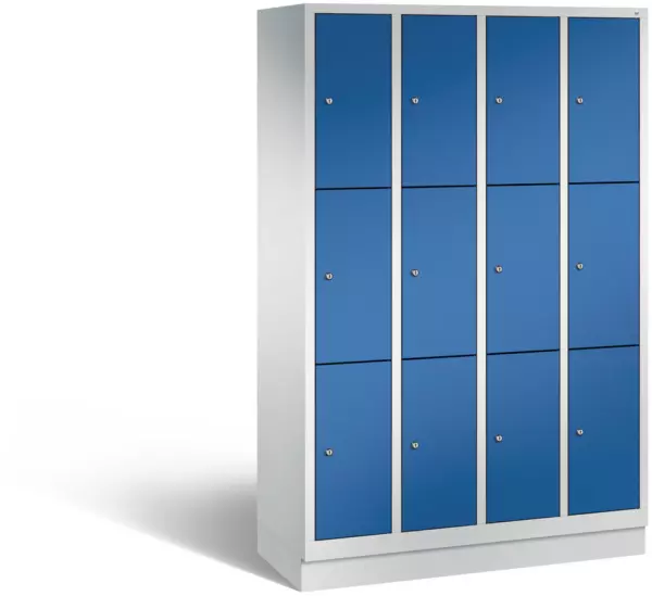 armoire multicases,HxlxP 1800x 1200x500mm,corps RAL7035, façade RAL5010