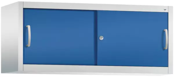 armoire superposable,corps RAL7035,façade RAL5010