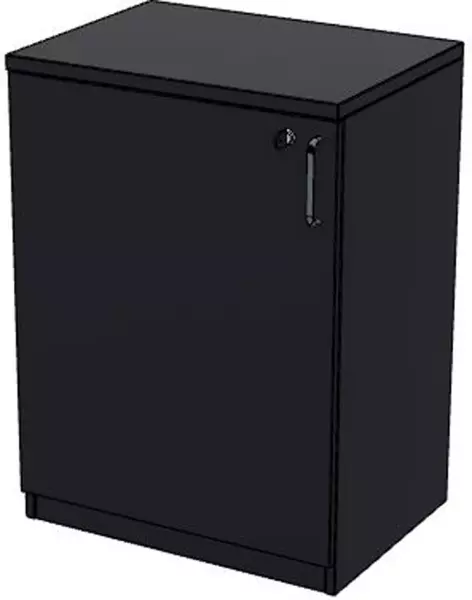 Büro-Flügeltürenschrank,HxBxT 825x600x445mm,2 OH,CC-schwarz