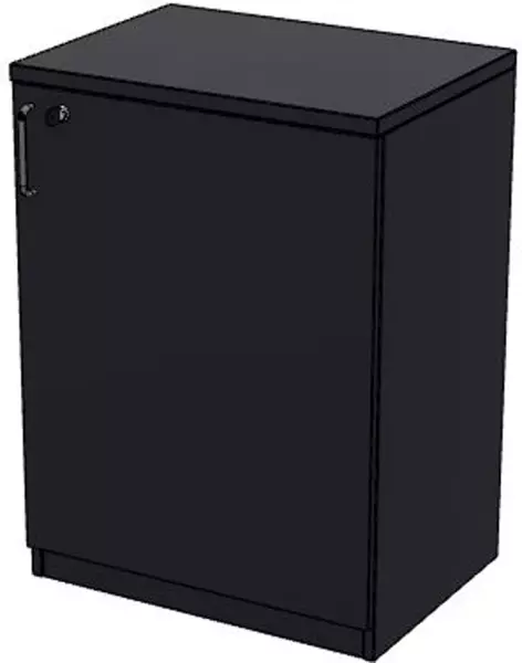 Büro-Flügeltürenschrank,HxBxT 825x600x445mm,2 OH,CC-schwarz