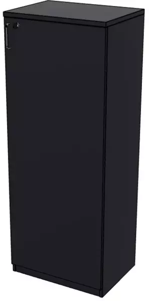 Büro-Flügeltürenschrank,HxBxT 1545x600x445mm,4 OH,CC-schwarz