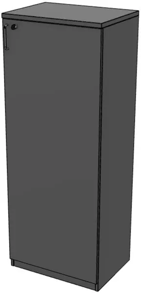 armadio con ante a battenti per ufficio,AxlxP 1545x600x 445mm,MS-grigio scuro