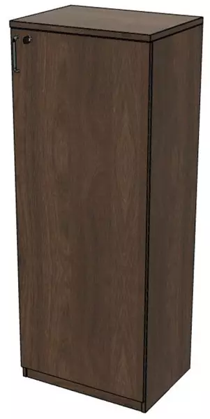 Büro-Flügeltürenschrank,HxBxT 1545x600x445mm,4 OH,NV Braun Hickory