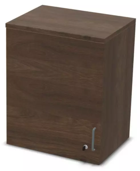 Aufsatzschrank,f. Büro-Flü- geltürenschrank,HxBxT 740x600x 445mm,NV Braun Hickory