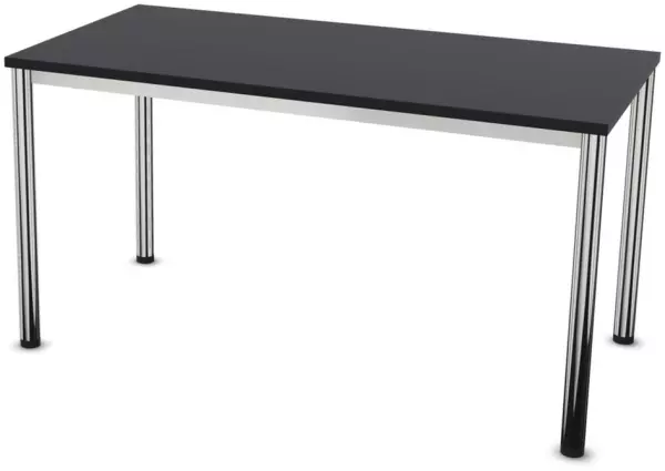 Konferenztisch,HxBxT 740x1400x 700mm,rechteckig,4-Fuß ver- chromt,CC-schwarz