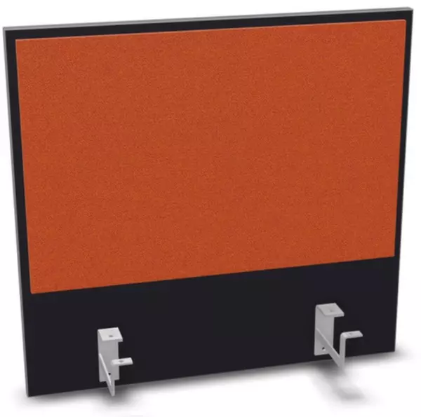 Aufsatz-Paneel,f. Schreibti- sch,Anbau hinten,B 600mm,CC- schwarz,BN3012-orange