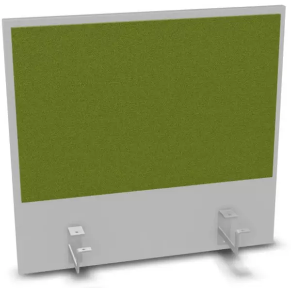 Aufsatz-Paneel,f. Schreibti- sch,Anbau hinten,B 600mm,MP- hellgrau,BN7048-grün