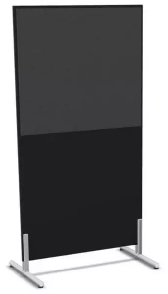 Trennwand,HxB 1545x800mm,Wand Holz/Stoff,CC-schwarz, BN8010-anthrazit