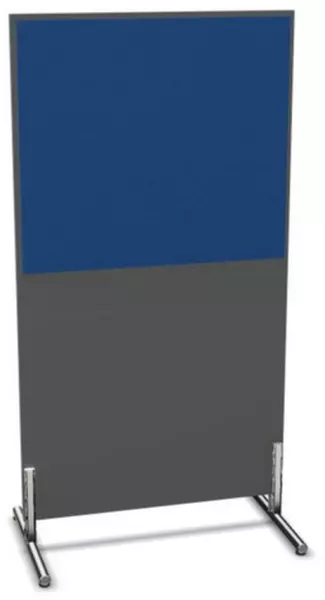 parete divisoria,Axl 1545x 800mm,parete legno/stoffa,MS- grigio scuro,BN6016-blu