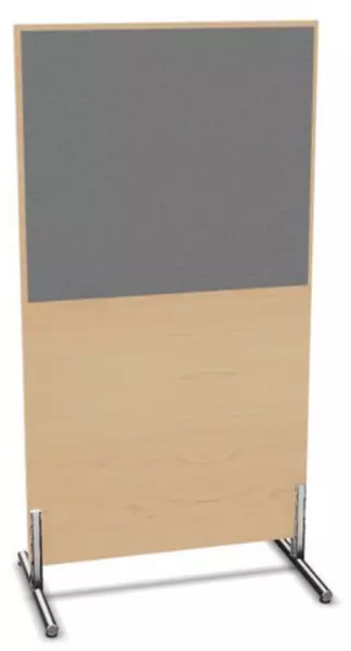 parete divisoria,Axl 1545x 800mm,parete legno/stoffa,NE- acero,BN8078-grigio