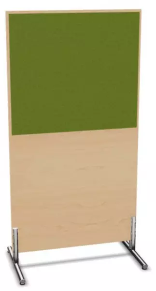parete divisoria,Axl 1545x 800mm,parete legno/stoffa,NE- acero,BN7048-verde