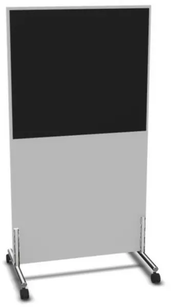 parete divisoria,Axl 1545x 800mm,parete legno/stoffa,MP- grigio chiaro,BN8033-nero