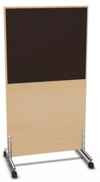 parete divisoria,Axl 1545x 800mm,parete legno/stoffa,NE- acero,BN2036-marrone