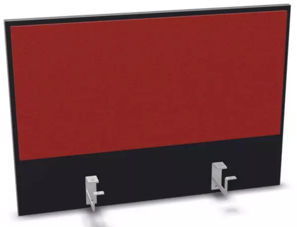 Aufsatz-Paneel,f. Schreibti- sch,Anbau hinten,B 800mm,CC- schwarz,BN4011-rot