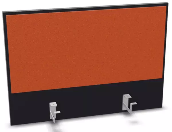Aufsatz-Paneel,f. Schreibti- sch,Anbau hinten,B 800mm,CC- schwarz,BN3012-orange