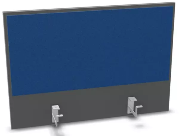 Aufsatz-Paneel,f. Schreibti- sch,Anbau hinten,B 800mm,MS- dunkelgrau,BN6016-blau