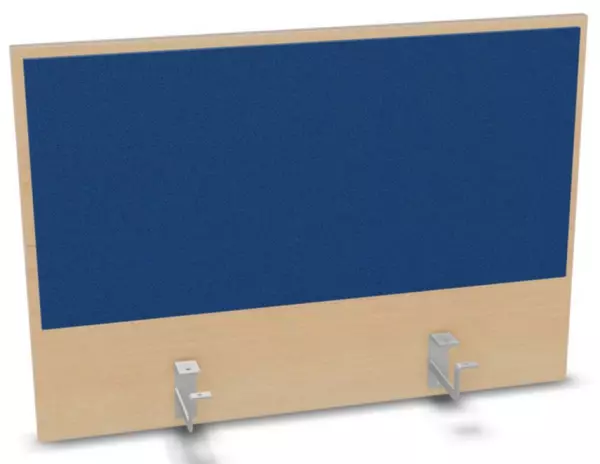 Aufsatz-Paneel,f. Schreibti- sch,Anbau hinten,B 800mm,NH- Ahorn,BN6016-blau