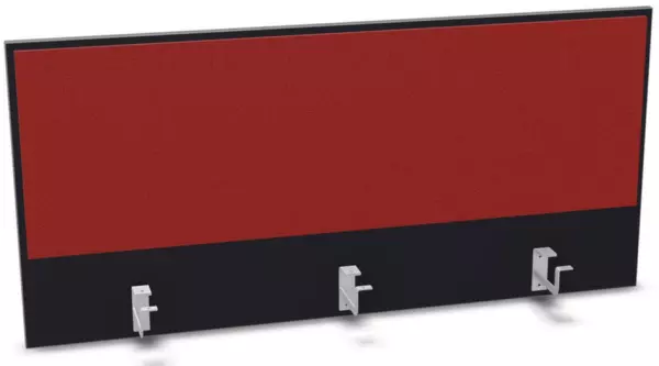 Aufsatz-Paneel,f. Schreibti- sch,Anbau hinten,B 1200mm,CC- schwarz,BN4011-rot