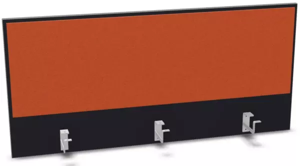Aufsatz-Paneel,f. Schreibti- sch,Anbau hinten,B 1200mm,CC- schwarz,BN3012-orange