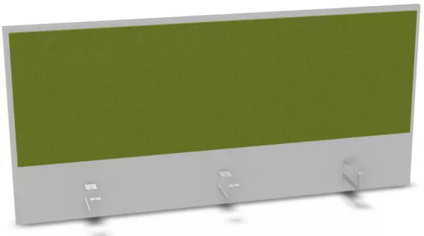 Aufsatz-Paneel,f. Schreibti- sch,Anbau hinten,B 1200mm,MP- hellgrau,BN7048-grün
