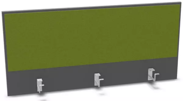 Aufsatz-Paneel,f. Schreibti- sch,Anbau hinten,B 1200mm,MS- dunkelgrau,BN7048-grün