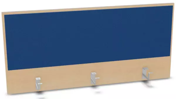 Aufsatz-Paneel,f. Schreibti- sch,Anbau hinten,B 1200mm,NH- Ahorn,BN6016-blau