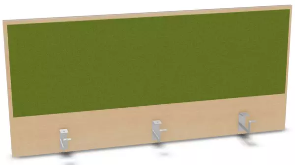 Aufsatz-Paneel,f. Schreibti- sch,Anbau hinten,B 1200mm,NH- Ahorn,BN7048-grün