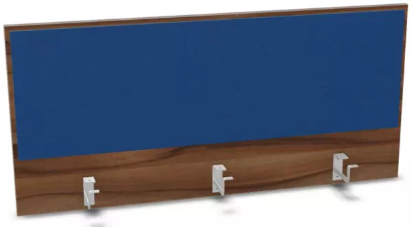 Aufsatz-Paneel,f. Schreibti- sch,Anbau hinten,B 1200mm,NP- Tiepolo Nut,BN6016-blau