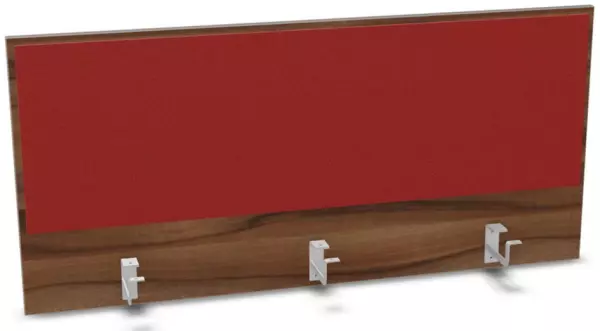 Aufsatz-Paneel,f. Schreibti- sch,Anbau hinten,B 1200mm,NP- Tiepolo Nut,BN4011-rot