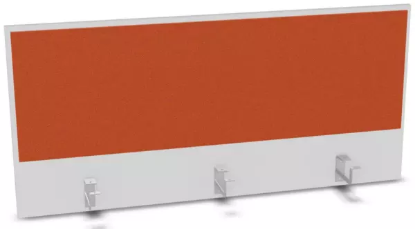Aufsatz-Paneel,f. Schreibti- sch,Anbau hinten,B 1200mm,BI- weiss,BN3012-orange