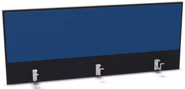 Aufsatz-Paneel,f. Schreibti- sch,Anbau hinten,B 1400mm,CC- schwarz,BN6016-blau