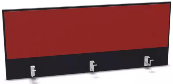 Aufsatz-Paneel,f. Schreibti- sch,Anbau hinten,B 1400mm,CC- schwarz,BN4011-rot