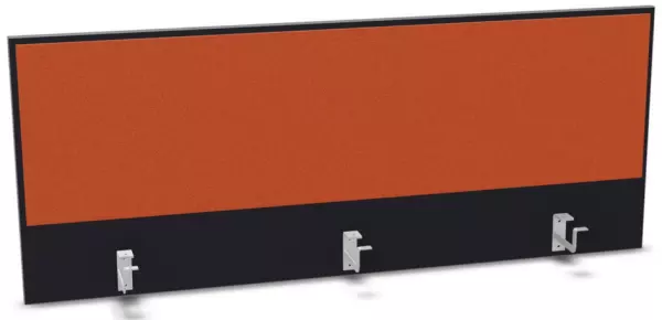 Aufsatz-Paneel,f. Schreibti- sch,Anbau hinten,B 1400mm,CC- schwarz,BN3012-orange
