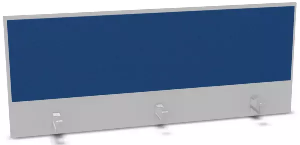 Aufsatz-Paneel,f. Schreibti- sch,Anbau hinten,B 1400mm,MP- hellgrau,BN6016-blau