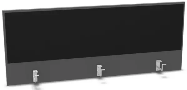 Aufsatz-Paneel,f. Schreibti- sch,Anbau hinten,MS-dunkel- grau,BN8033-schwarz