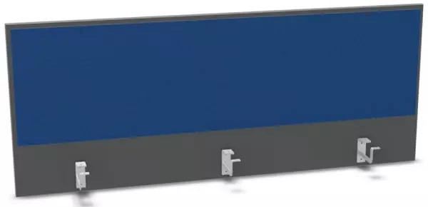 Aufsatz-Paneel,f. Schreibti- sch,Anbau hinten,B 1400mm,MS- dunkelgrau,BN6016-blau