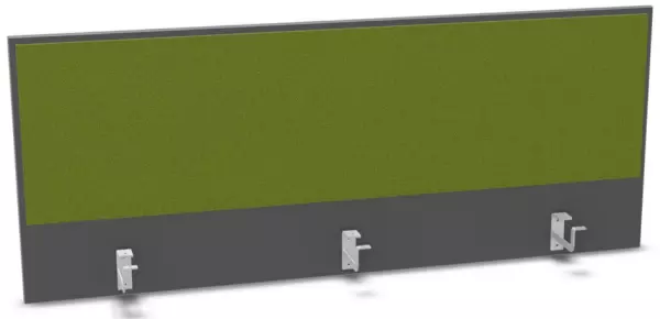 Aufsatz-Paneel,f. Schreibti- sch,Anbau hinten,B 1400mm,MS- dunkelgrau,BN7048-grün