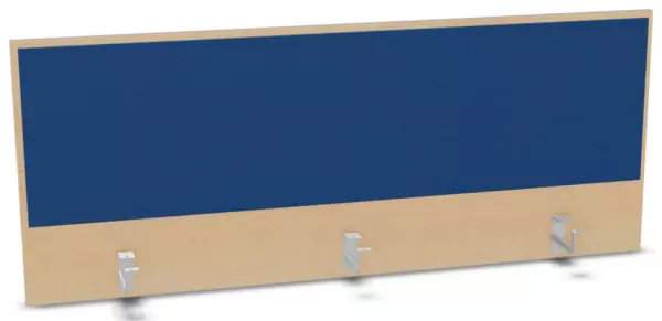 Aufsatz-Paneel,f. Schreibti- sch,Anbau hinten,B 1400mm,NH- Ahorn,BN6016-blau