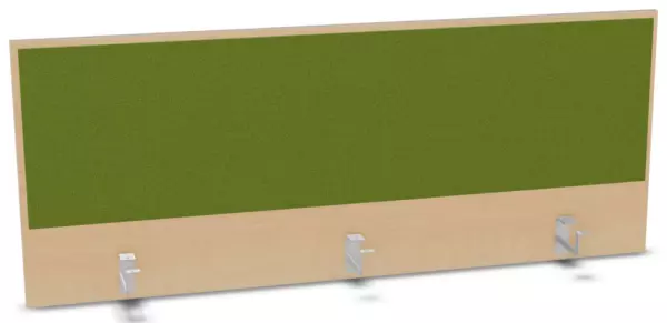 Aufsatz-Paneel,f. Schreibti- sch,Anbau hinten,B 1400mm,NH- Ahorn,BN7048-grün