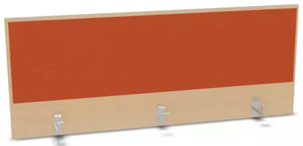 Aufsatz-Paneel,f. Schreibti- sch,Anbau hinten,B 1400mm,NH- Ahorn,BN3012-orange