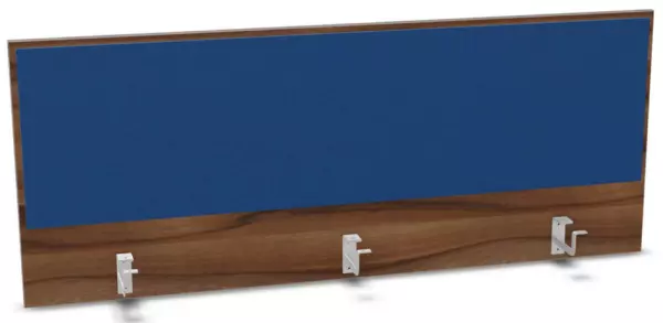 Aufsatz-Paneel,f. Schreibti- sch,Anbau hinten,B 1400mm,NP- Tiepolo Nut,BN6016-blau