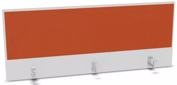 Aufsatz-Paneel,f. Schreibti- sch,Anbau hinten,B 1400mm,BI- weiss,BN3012-orange