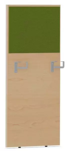 Thekenblende,f. Schreibtisch, Anbau rechts,B 600mm,NH-Ahorn, BN7048-grün