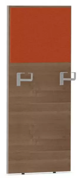 Thekenblende,f. Schreibtisch, Anbau rechts,B 600mm,NT- Cherry,BN3012-orange
