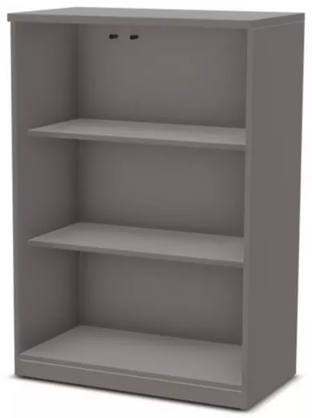 Büro-Glastürenschrank,HxBxT 1155x800x445mm,2xHolzboden,3 OH,BZ-grau