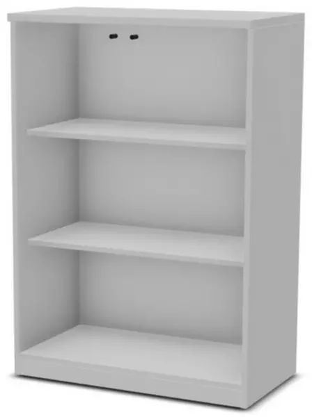 Büro-Glastürenschrank,HxBxT 1155x800x445mm,2xHolzboden,3 OH,MP-hellgrau