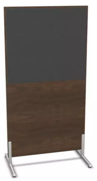 Trennwand,HxB 1545x800mm,Wand Holz/Stoff,NV Braun Hickory, BN8010-anthrazit