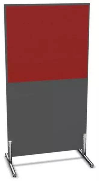 parete divisoria,Axl 1545x 800mm,parete legno/stoffa,MS- grigio scuro,BN4011-rosso
